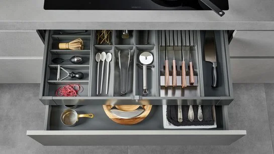 ewe Legrabox AmbiaLine Besteckeinsatz-Kombination 90 cm Besteckeinsatz-Kombination inkl. Messerhalter in offener Küchenschublade